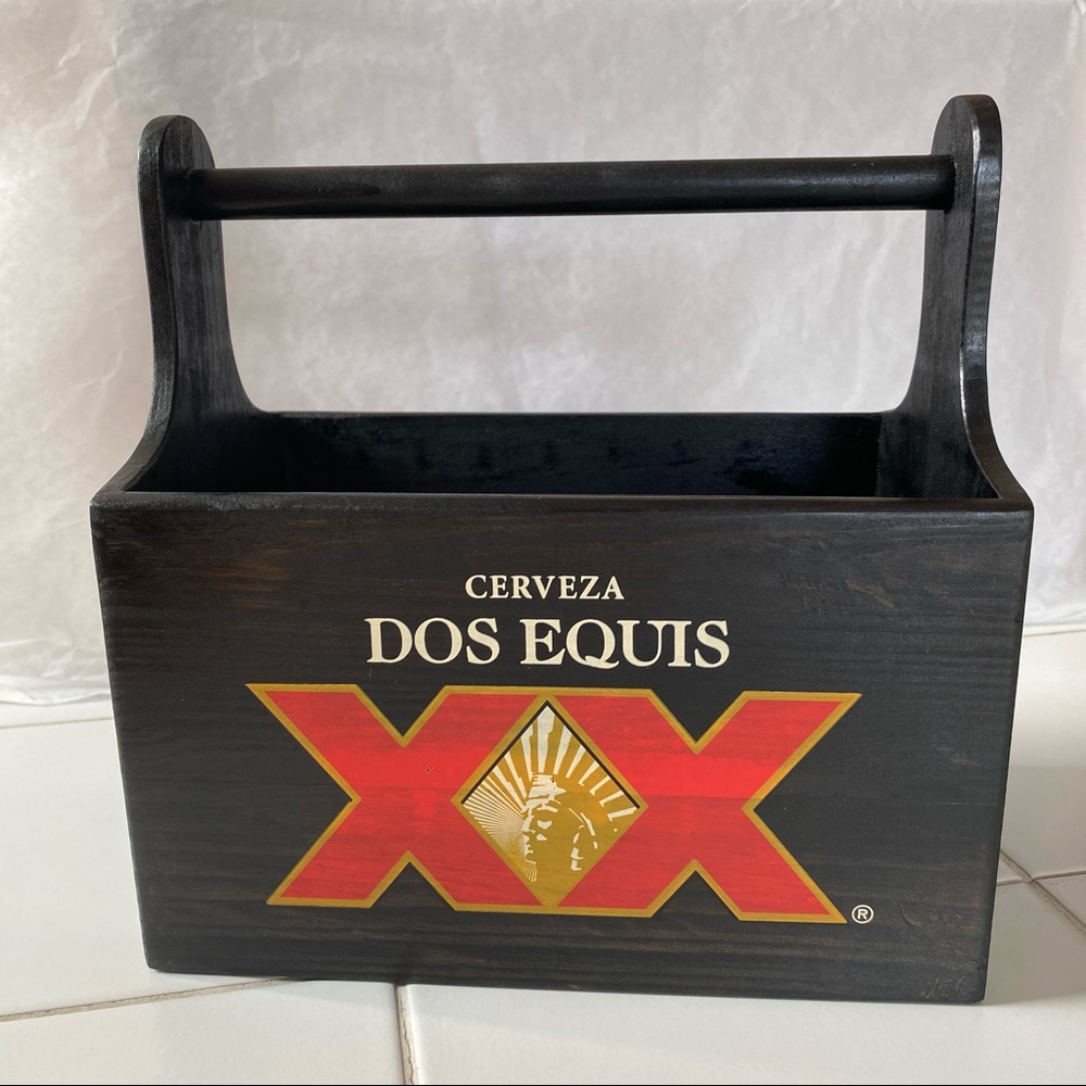 Dos Equis Cerveza Wood Caddy — Wooden — Beer